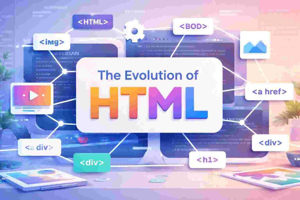 history of HTML